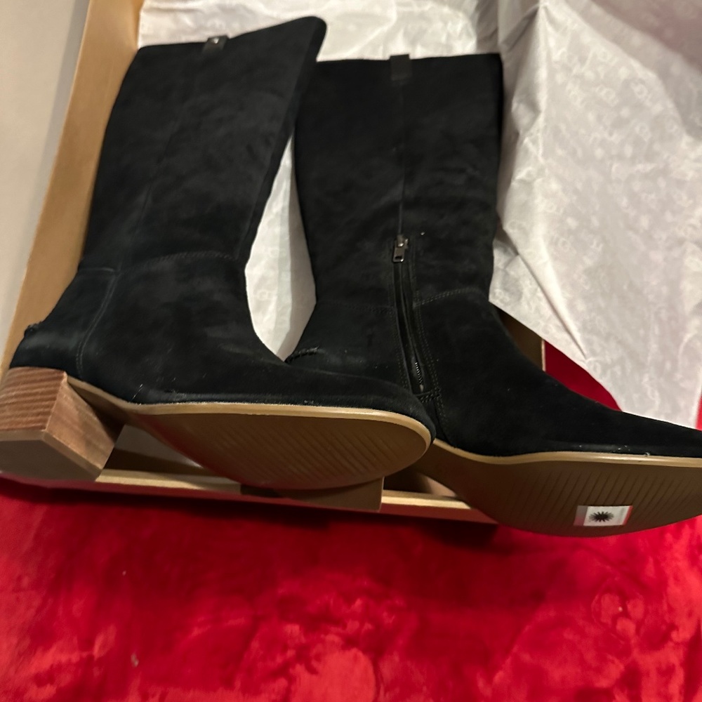 UGG Arana Women's Tall Boots Knee-High Black Suede Size 11